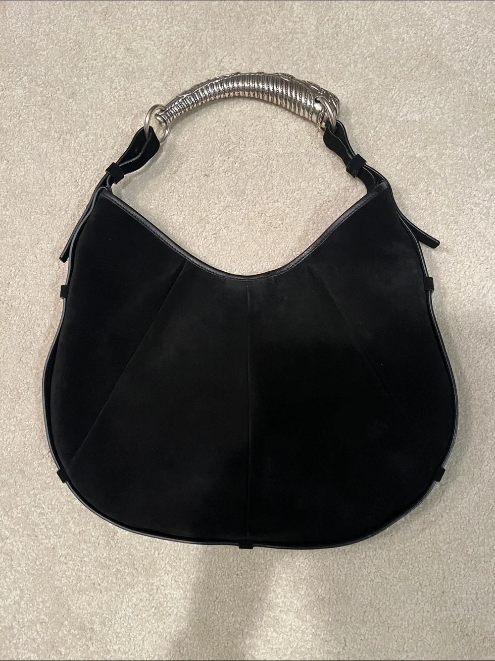 Yves Saint Laurent Rive Gauche Black Suede